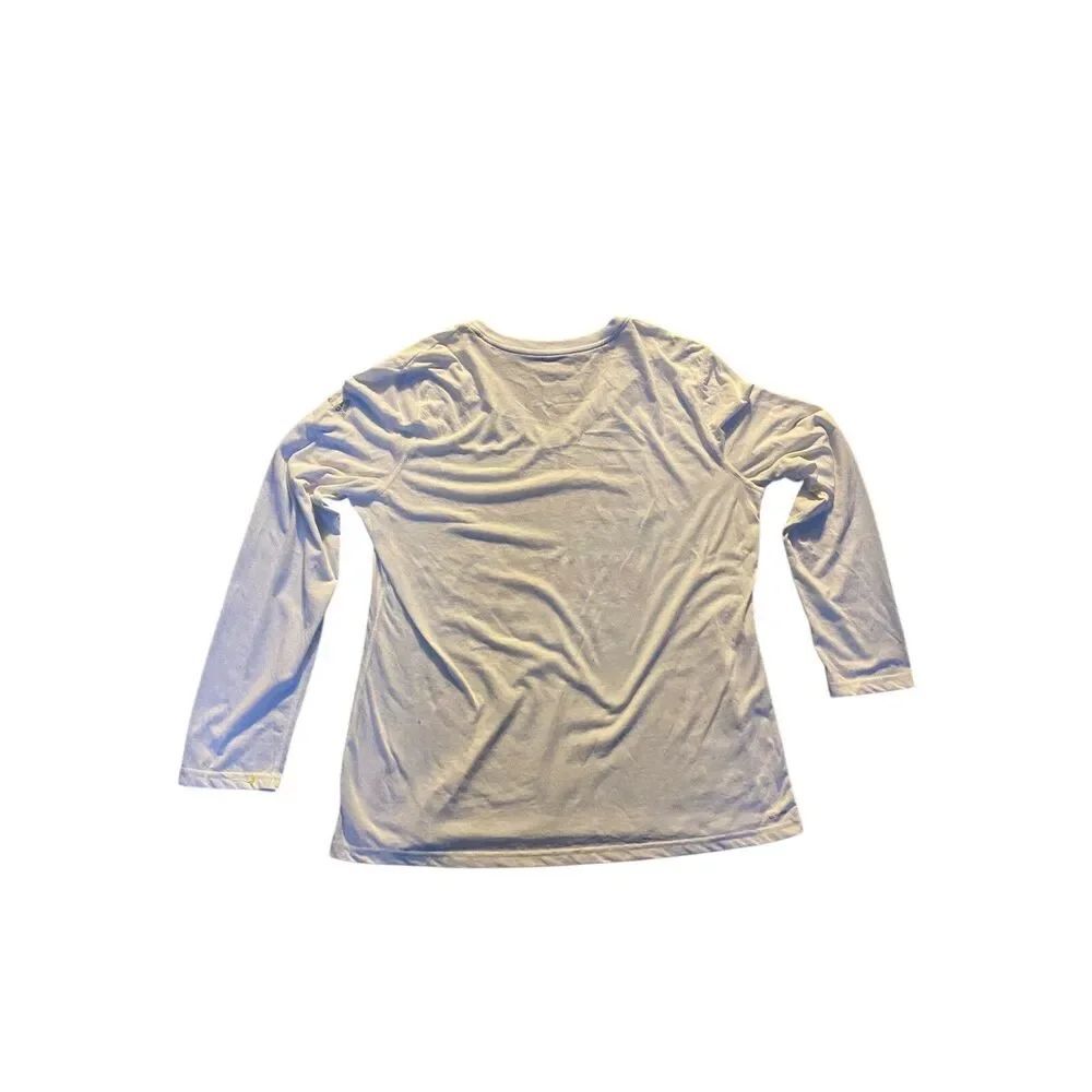 Indiana Hoosier Nation Adidas V Neck T Shirt Size WoMens Sz 2XL - Picture 7 of 10